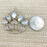 Crown Brooch, Pin - Style 05, Available in 2 Colors