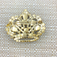 Crown Brooch, Pin - Style 06, Available in 2 Colors