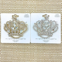 Princess Crown Brooch Pin (2x1.75in)