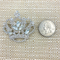 Princess Crown Brooch Pin (2x1.75in)