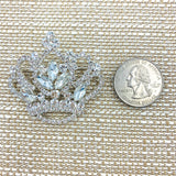 Princess Crown Brooch Pin (2x1.75in)