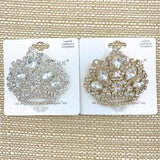 Crown Brooch, Pin - Style 06, Available in 2 Colors