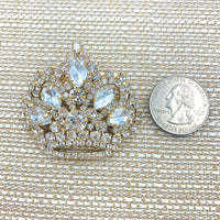 Crown Brooch, Pin - Style 06, Available in 2 Colors