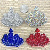 Crown Brooch, Pin - Style 11, Available in 9 Colors