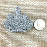 Crown Brooch, Pin - Style 11, Available in 9 Colors