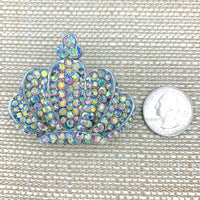 Crown Brooch, Pin - Style 11, Available in 9 Colors