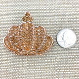 Crown Brooch, Pin - Style 11, Available in 9 Colors