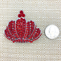 Crown Brooch, Pin - Style 11, Available in 9 Colors