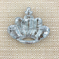 Crown Brooch, Pin - Style 11, Available in 9 Colors