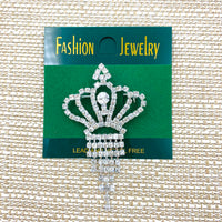 Crown Brooch, Pin - Style 12