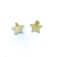 Glitter Star Stud Earrings - 6 Colors Available (0.5x0.5in)
