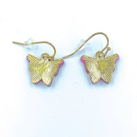 Acrylic Butterfly Dangle Earrings - Available in 5 Colors