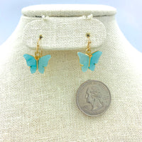 Acrylic Butterfly Dangle Earrings - Available in 5 Colors