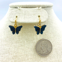 Acrylic Butterfly Dangle Earrings - Available in 5 Colors