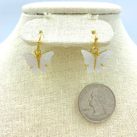 Acrylic Butterfly Dangle Earrings - Available in 5 Colors