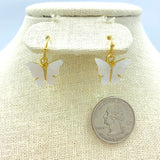 Acrylic Butterfly Dangle Earrings - Available in 5 Colors