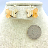 Butterfly Stud Earrings, Style 3 - Available in Silver or Gold