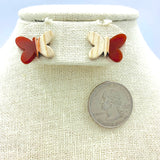 Butterfly Stud Earrings, Style 3 - Available in Silver or Gold