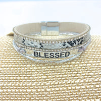 "BLESSED" Magnetic Clasp Bracelet