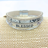 "BLESSED" Magnetic Clasp Bracelet