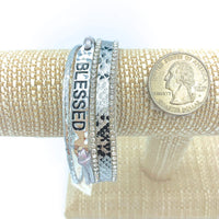 "BLESSED" Magnetic Clasp Bracelet