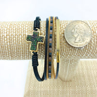 Cross Magnetic Clasp Bracelet, Style 1 - Available in 4 Colors