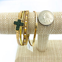 Cross Magnetic Clasp Bracelet, Style 1 - Available in 4 Colors