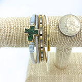 Cross Magnetic Clasp Bracelet, Style 1 - Available in 4 Colors