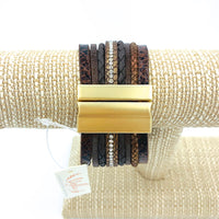 Druzy Stone Magnetic Clasp Wrap Bracelet