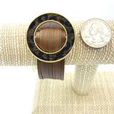Animal Print Magnetic Clasp Circle Top Bracelet - Available in 3 Colors