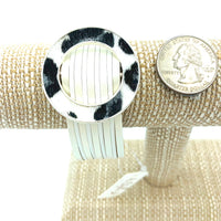 Animal Print Magnetic Clasp Circle Top Bracelet - Available in 3 Colors