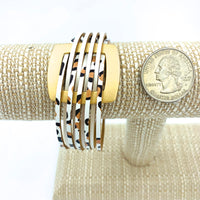 Gold Square Magnetic Clasp Bracelet - Available in 3 Colors
