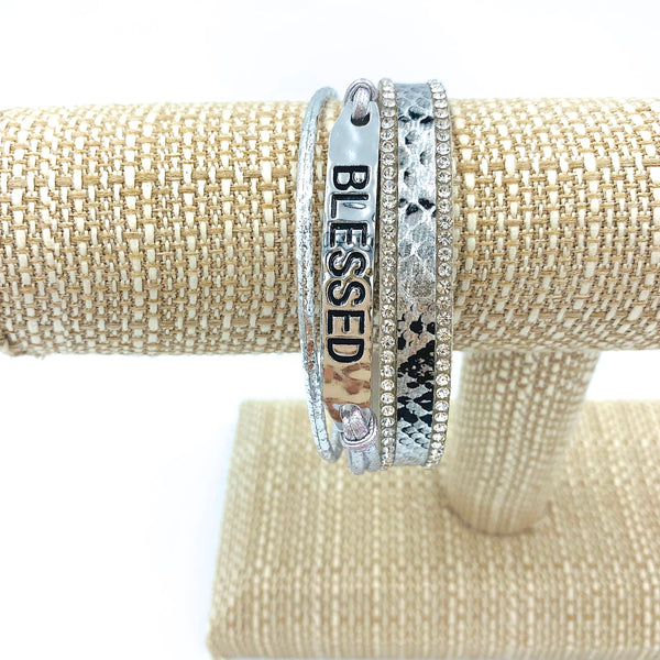 "BLESSED" Magnetic Clasp Bracelet