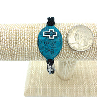"JOHN 3:16" Cross Charm Toggle Bracelet
