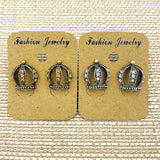 Crown Stud Earrings - Available in 2 Colors
