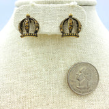 Crown Stud Earrings - Available in 2 Colors