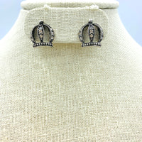 Crown Stud Earrings - Available in 2 Colors