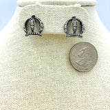 Crown Stud Earrings - Available in 2 Colors