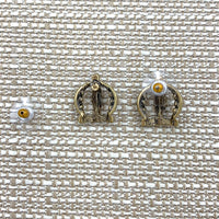 Crown Stud Earrings - Available in 2 Colors