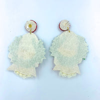 Gnome Christmas Seed Bead Earrings - Style 1